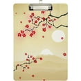 thumbnail image 2 of FMSHPON Cherry Blossom Flower Mountain Clipboard Hardboard Wood Nursing Clip Board and Pull for Standard A4 Letter 13x9 inches, 2 of 8