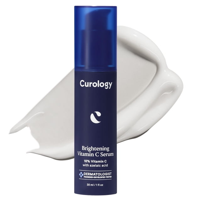 Curology Brightening Vitamin C Serum 10% Vitamina C con ácido azelaico Unifica visiblemente el tono de la piel Suaviza la textura y calma el enrojecimiento Textura lechosa 1 fl oz
