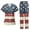 02-Navy, variant on Women’s 4th of July Scrub Set, 250th Anniversary USA V-Neck Short Sleeve Top & Jogger Pants, Quick Dry Medical Uniform with Pockets for Nurses 02-Hot Pink S