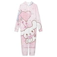 thumbnail image 3 of Cinnamoroll Unisex Onesie Pajamas Zipper Jumpsuit Hooded One Piece Sleepwear for Family Mens Womens, 3 of 7