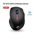 thumbnail image 2 of Ratón HXSJ T67 BT3.0 / BT5.0 Ratón inalámbrico 6 teclas Mute Office Gaming Mouse Ratones ergonómicos con DPI ajustable de 3 niveles para PC portátil Maboto Ratón, 2 of 5