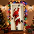 thumbnail image 5 of Hometravel Funny Santa Door Banner, Humorous Backside Design Christmas Entrance Decor, Novelty Hanging Sign for Front Door, Porch, Indoor Wall, Holiday Party Atmosphere, 5 of 5
