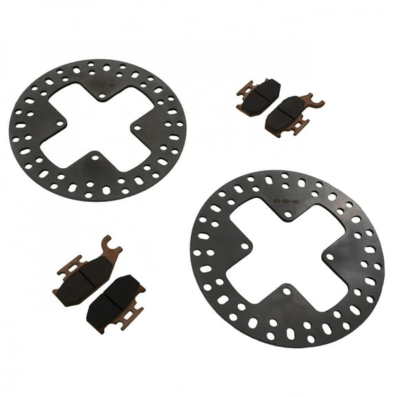 2012 Can-Am Outlander 500 Front Brake Rotors Discs and Severe Duty Brake Pads