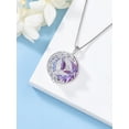 thumbnail image 4 of WINNICACA Phoenix Necklace 925 Sterling Silver Purple Crystal Pendant Phoenix Rising Jewelry Birthday Valentines Mothers Day Gifts for Women, 4 of 6