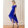 thumbnail image 2 of Dressystar Robe en Dentelle Épaules Dénudées Manches Courtes Robe de Cocktail Formelle, 2 of 6