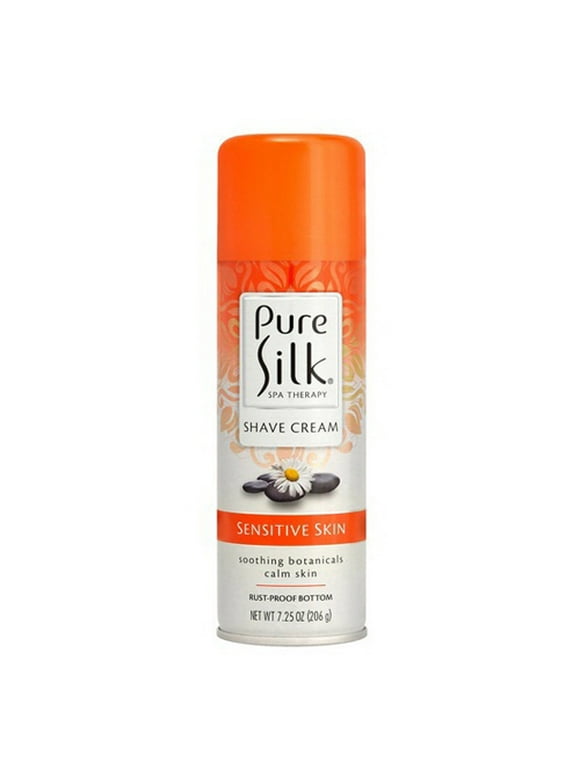 Spa Therapy Shave Cream for Women by Pure Silk, Soothing botanicals Calm Skin, 7.25 Oz, 2 Pack