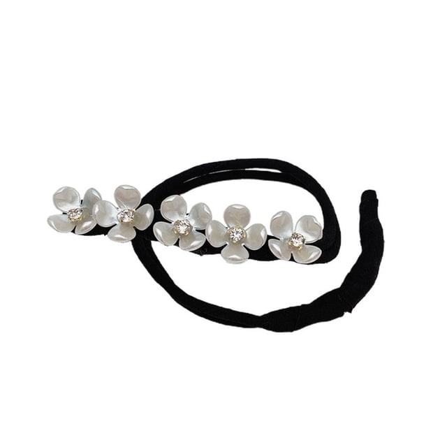 Lazy Flower Hairpin Meatball Head Dispositivo Para El Cabello Vintage Pearl Flower Hair Headpiece Advancent CE008219-04
