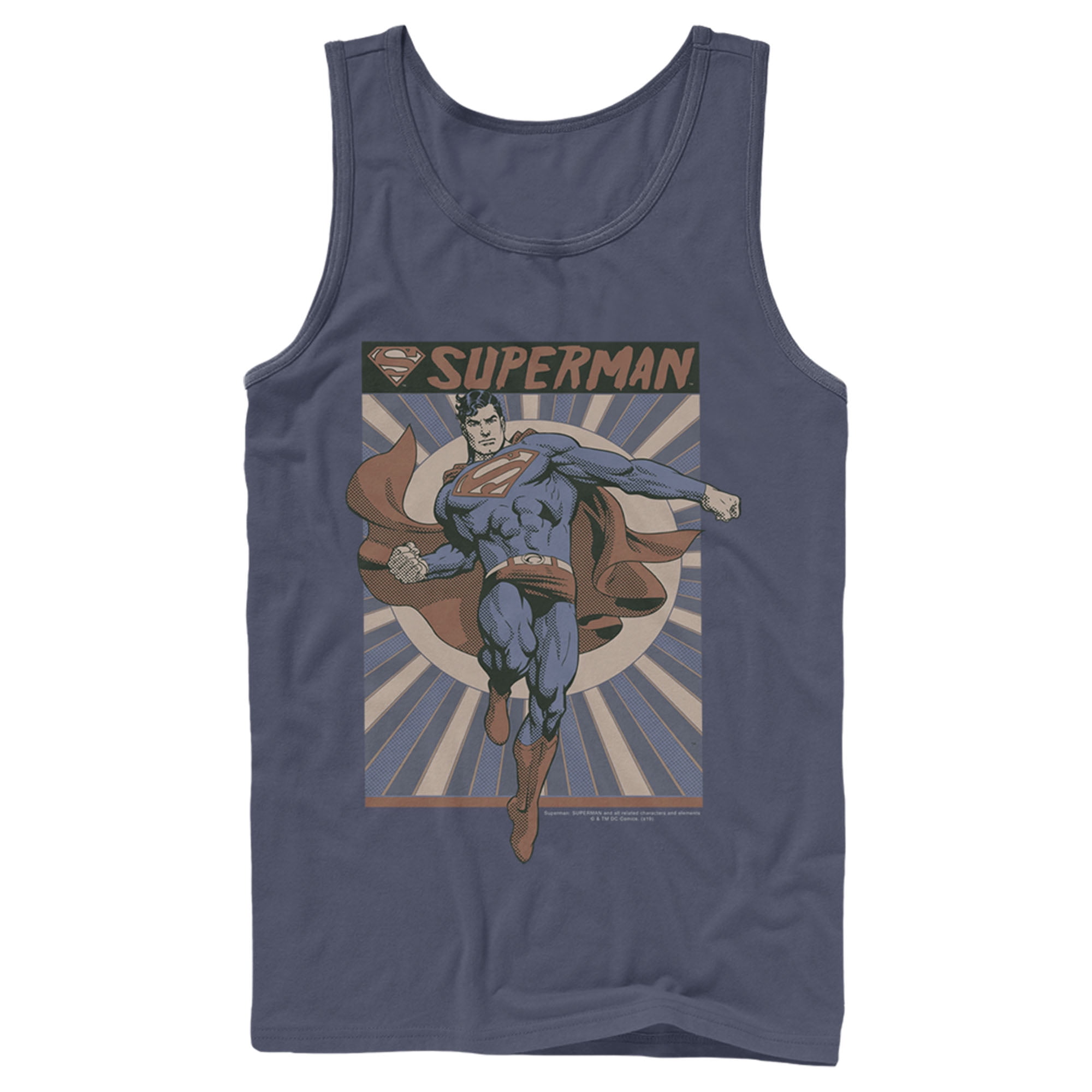 Superman Men's Superman Classic Hero Pose Tank Top