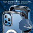thumbnail image 3 of Funda magnética transparente compatible con MagSafe, ultradelgada, rígida de PC con bordes de TPU suaves, para iPhone 13 Pro Max, funda de 6.7 pulgadas (transparente)., 3 of 5