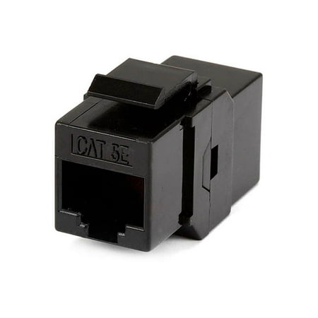 UPC: 0844660072850 | Monoprice 8P8C RJ45 Cat5e Inline Coupler Type Keystone Jack  Black