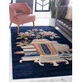 thumbnail image 2 of Unique Loom Indoor Rectangular Novelty Traditional Area Rugs Blue/Beige/Green, 8' 0 x 10' 0, 2 of 9