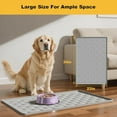 thumbnail image 5 of Pet Feeding Mat – Silicone Waterproof Dog Food Mat & Cat Food Mat with Raised Edge, Non-Slip Easy Clean Pet Food Placemat for Floor, 34"x22", Light Gray, 5 of 10