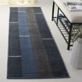 thumbnail image 2 of SAFAVIEH Pyramid Joanna Geometric Runner Rug, Navy/Grey Black, 2'2" x 8', 2 of 6