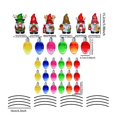 thumbnail image 3 of Christmas Light Bulb Honeycomb Reflective Decal Festival Car & Fridge Sticker Toys, 3 of 9