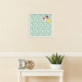 thumbnail image 3 of PinPix 16x16 Custom Cork Bulletin Board Bohemian Circles Green Poster Board Has a Fabric Style Canvas Finish, Framed in Bohemian Circles Green, by ArtToFrames (PinPix-1586), 3 of 5