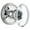 Bright Chrome, variant on Grandeur Provence Crystal Door Knob with Georgetown Plate