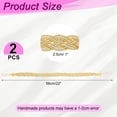 thumbnail image 2 of Uxcell 2 Pcs Sujetadores de Cortina, 56cm/22 Sujetadores de Cortina Trenzados, Sujetadores Elegantes para Ventanas, Cuerda de Soga para Cortinas, Amarillo Dorado, 2 of 7