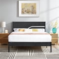 thumbnail image 3 of VECELO 3-Piece Bedroom Set, Twin Size Platform Bed Frame + Nightstand with 2-Drawer in Black, 3 of 8