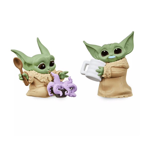 Disney The Child Tentacle Soup Surprise and Blue Milk Mustache Figure Set New