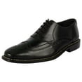 thumbnail image 1 of LIBERTYZENO Men's Oxford Leather Semi Brogue Lace Up Dress Shoes, 1 of 6