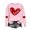 Pink, variant on Lovskoo 2024 Sweatshirt for Women Valentine's Day Heart Printed Round Neck Long Sleeved Top Loose Fitting Pullover Beige
