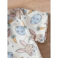 thumbnail image 4 of Newborn Baby Boy Easter Dress Shirt Bodysuit Gentlemen Short Sleeve Button Down Bunny Rompers One Piece Outfits Summer Clothes, 4 of 7