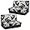Black Gray, variant on RV Stretchable Camper Cushion Cover,RV Cushion Slipcover Replacement for RV Camper Car Bench,2 Backrest Covers and 2 Bench Covers