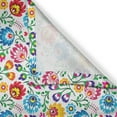 thumbnail image 3 of Ambesonne Floral Kitchen Curtains, Polish Colorful Foliage, 55"x24", Multicolor, 3 of 3
