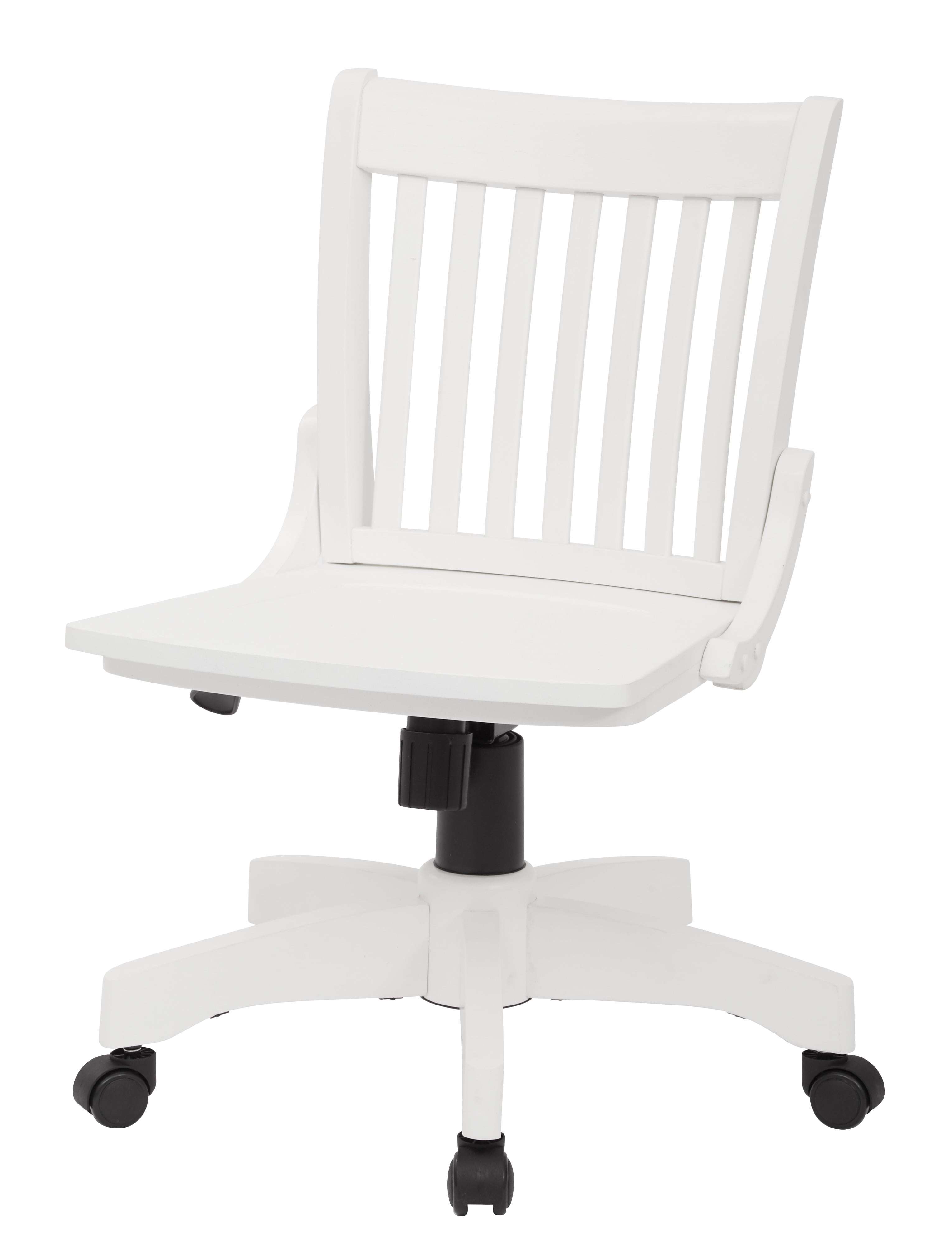 White wood bankers chair with arms clearance