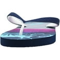 thumbnail image 5 of Norty Men's Casual Beach Pool Everyday Flip Flop Thong Sandal Shoe 41394-8D(M)US (Navy/Blue Palm Trees), 5 of 7