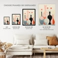 thumbnail image 3 of Shadow Vase Symmetry Coral Pink Stone Blue Pastel Colour Oil Painting Large Wall Art Poster Print Thick Paper 18X24 Inch, 3 of 5