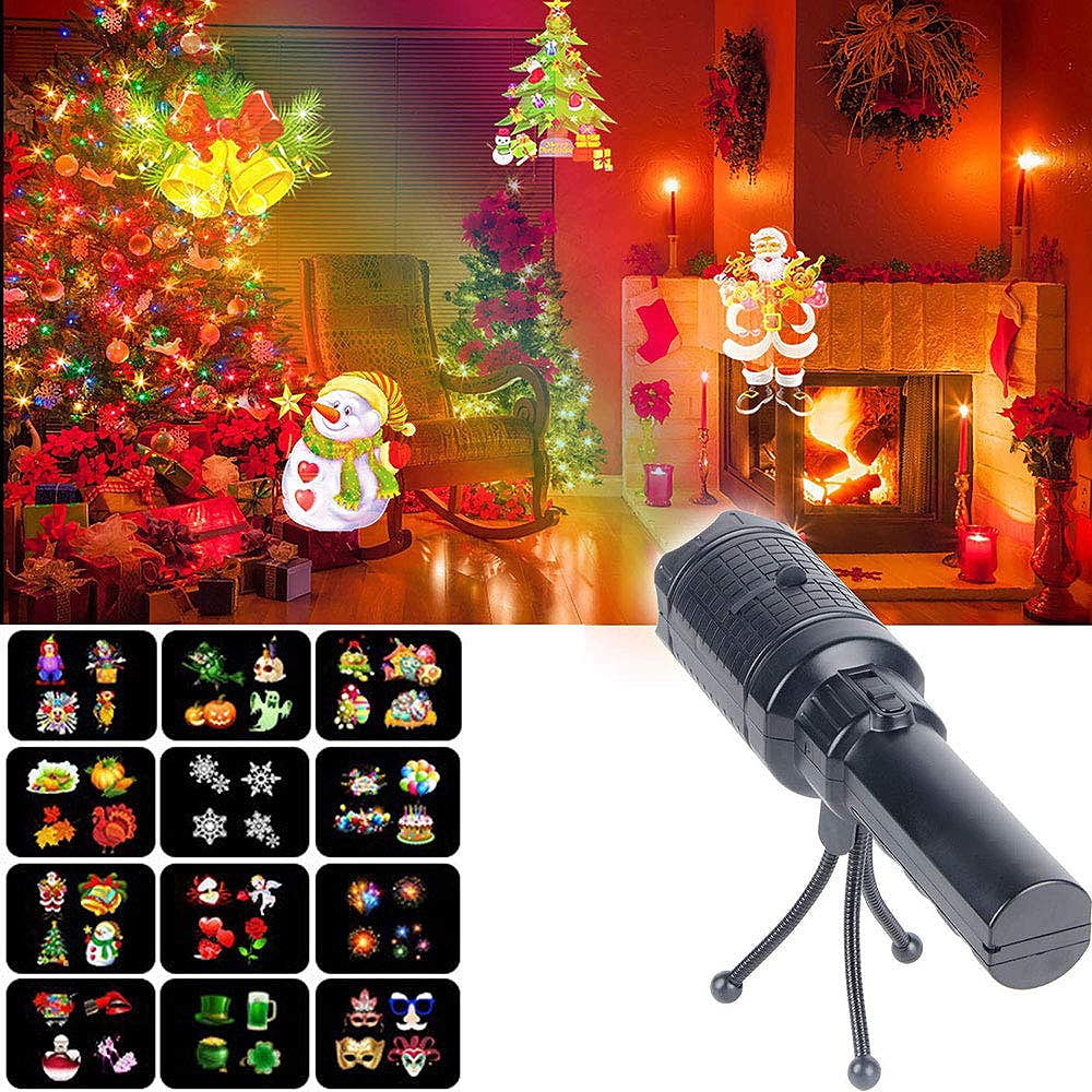 JZLiner Christmas LED Projector Lights 12 Themes Outdoor Moving Spotlighting !!! 