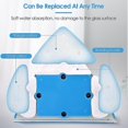 thumbnail image 2 of Blue - 1 Piece Double Sided Window Cleaner Window Wiper Magnetic Cleaning Tool Adjustable Magnetic Cleaning Brush for Tall Windows., 2 of 5