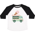 thumbnail image 3 of Inktastic Green Ice Cream Truck Girls Toddler T-Shirt, 3 of 5