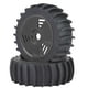 thumbnail image 1 of Neumáticos de cubo de llanta de rueda, neumáticos de goma para accesorio de coche camión 1/8 RC (negro), 1 of 9