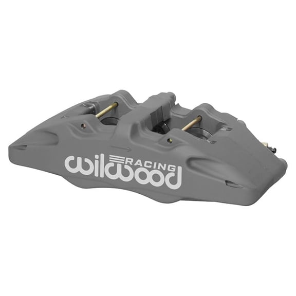 Wilwood 120-14024 Dynapro Forged DP6A-ST Brake Caliper, 5.25" mt.-Anodized Gray-Left-Hand 1.62 & 1.38" & 1.38" Pistons, .38" Disc