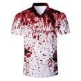thumbnail image 4 of Camisas de playa con botones para hombre, camisetas hawaianas con estampado 3D novedoso de fuego, camisetas para hombre, camisetas divertidas de manga corta para vacaciones de verano, 4 of 5