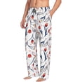 thumbnail image 2 of Balery Tulips Flowers print Men's Pajama Pants,Ultra Lightweight Pjs,Lounge Pant-X-Large, 2 of 9