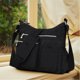 thumbnail image 3 of Bolso Bandolera de Nailon para Hombre y Mujer: Bandolera Mediana Multicompartimento con Bolsillos con Cremallera, Riñonera Ligera E Informal para Viajar, Correr y Comprar., 3 of 3