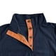 thumbnail image 5 of Playera Elvqul para Hombre Mayor Azul Marino Abotonada Cuello Mao Deportivas Liso Manga Corta Algodón, 5 of 6