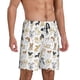 thumbnail image 2 of Balery I Love Dogs Pantalones cortos de pijama de punto de algodón para hombre con cinturilla y bolsillos-3X-Large, 2 of 6