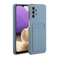 thumbnail image 2 of Galaxy A52 Case, Slim Soft Fit Shockproof Protection Case Dropproof Non-Slip Silicone Case with Card Slots Soft TPU Bumper Phone Wallet Case for Samsung Galaxy A52, Gray, 2 of 6