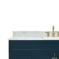 thumbnail image 4 of Ariel Hamlet 61 In. Rectangle Sink Vanity With 0.75 In. Carrara White Countertop In Midnight Blue, 4 of 11