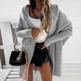 thumbnail image 2 of Womens Knitted Cardigan Chunky Open Front Sweater Coat Winter Overcoats, 2 of 4