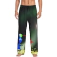 thumbnail image 2 of Lsque Pikmin Print Men's Pajama Pants, Lounge Pant - Comfortable Home Wear,Elastic Waistband, Stylish Design-Large, 2 of 9