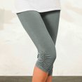 thumbnail image 3 of FNFYFH Clearance Womens Block Yoga Capris Outdoor Workout Pants,Gray, 3 of 8