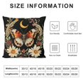thumbnail image 5 of Ullo0ord Moth Decor Goth Pillows Covers Reversible - Witch Decor Gothic Throw Pillows, Witchy Room Decor Aesthetic, Moth Decor, Gothic Decor for Home, Goth Room Decor 20x20in, 5 of 5