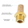 thumbnail image 3 of Silenciador Neumático Uxcell NPT 1/8 de Latón Sinterizado para Filtros de Escape de Compresores de Aire, Dorado, Paquete de 3, 3 of 6