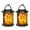 Orange-2PCS, variant on Solar Lanterns Outdoor Waterproof Hanging Solar Lantern Lights, 1 Pack Upgraded Flickering Flame Lanterns for Garden Yard Patio Decor