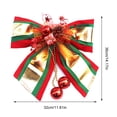 thumbnail image 3 of Lazo de Navidad grande para decoración de ventanas del hogar, colgante, adornos de decoración con lazo para árbol de Navidad, 3 of 8